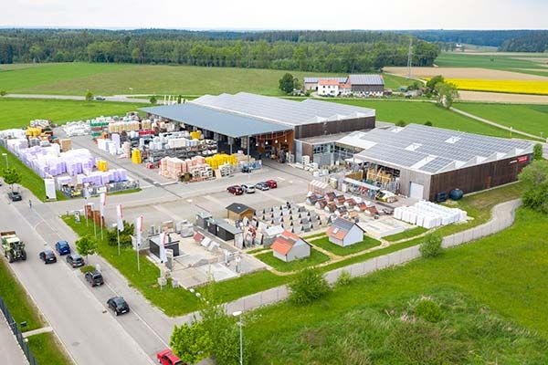 Luftbild Linzmeier Baustoffe Ochsenhausen